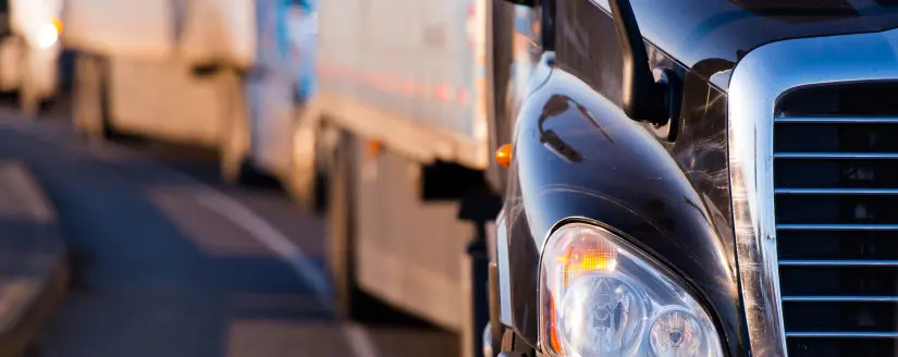 trucks on highway